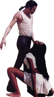 Michael Jackson and Naomi Campbell