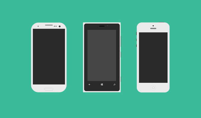 Mobile Phone Flat Icon Template Mobile Phone Flat Icon Template