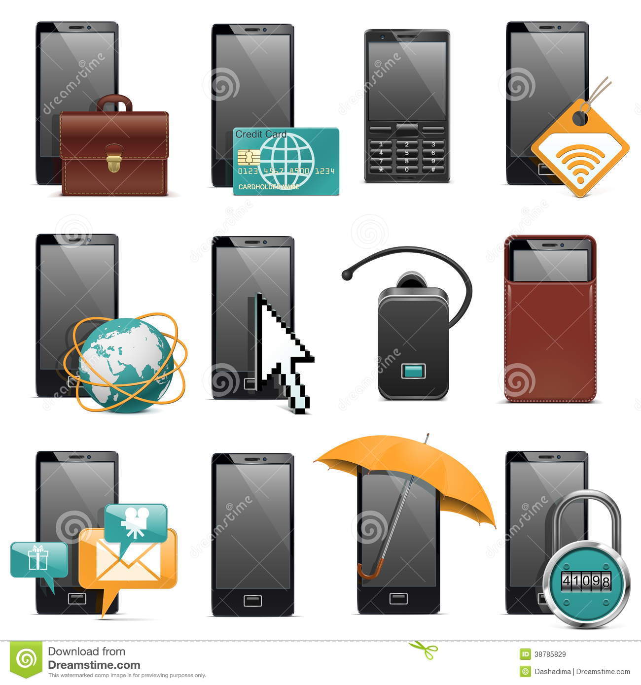 Mobile Phone Icon Vector