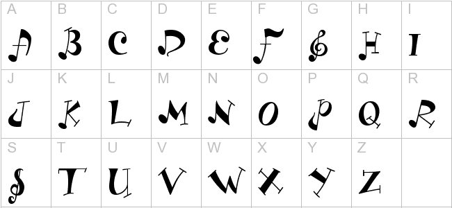 Music Symbols Font Free Download