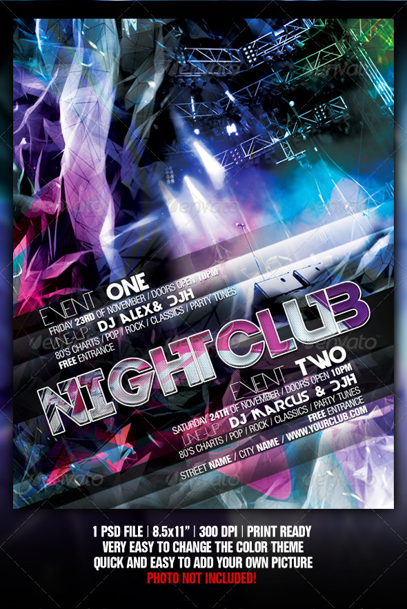 Night Club Party Flyers