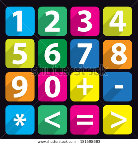 Number Symbol Icon Flat