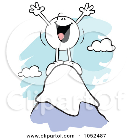 On Top of the Mountain Clip Art Free