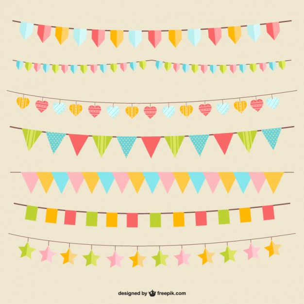 Party Flag Banner Vector