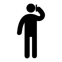 Person Talking On Phone Icon