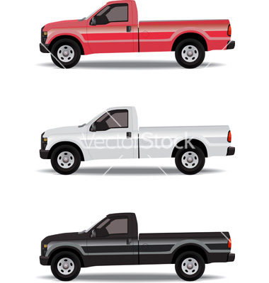 Pick Up Truck Vector