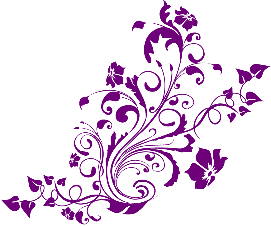 Purple Swirl Design Border