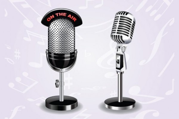 Radio Microphone Vector Radio Microphone Vector
