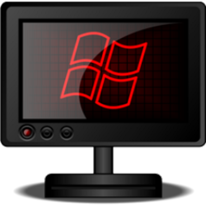 Red and Black Windows Icons