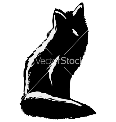Red Fox Silhouette