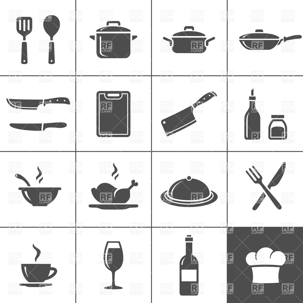 Restaurant Icons Vector Free