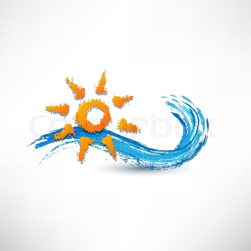 Rising Sun Vector Illustration