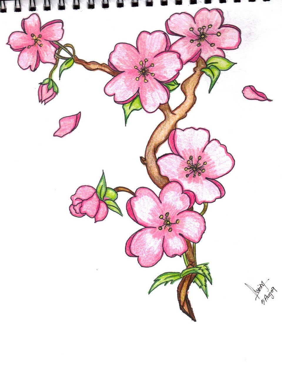 16 Flower Designs Drawings Images