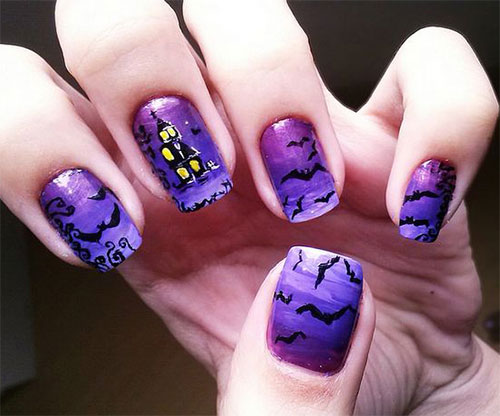 Scary Halloween Nail Art Designs