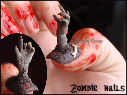 Scary Halloween Nail Art