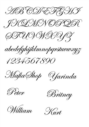 Script Font Styles Examples Script Font Styles Examples