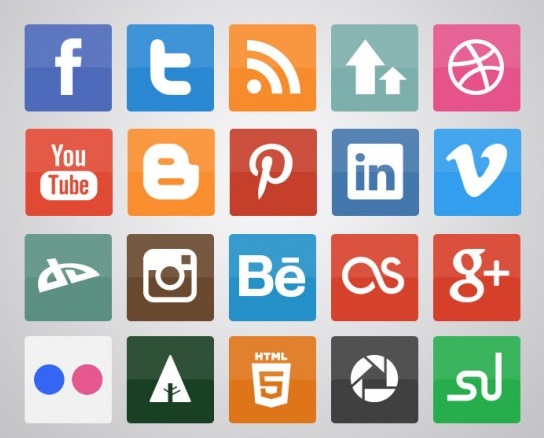 Social Media Facebook Twitter Instagram Pinterest Icon