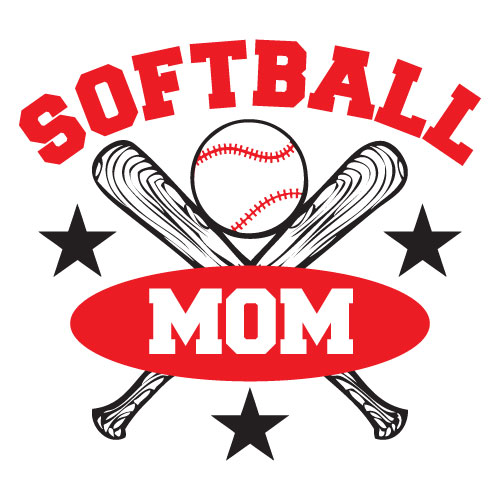 Softball Mom Clip Art Vector