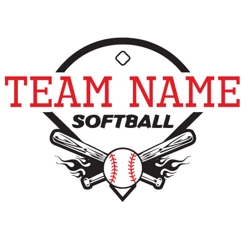 Softball Vector Clip Art