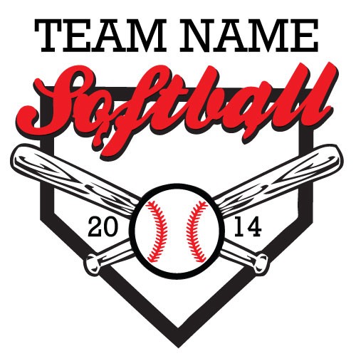 Softball Vector Clip Art