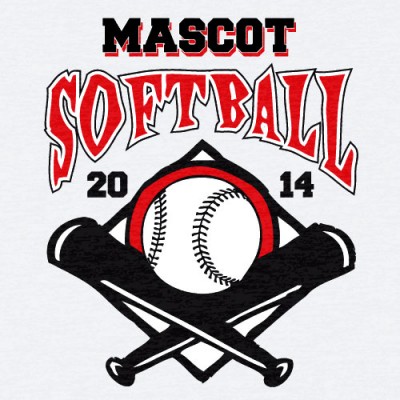 Softball Vector Clip Art