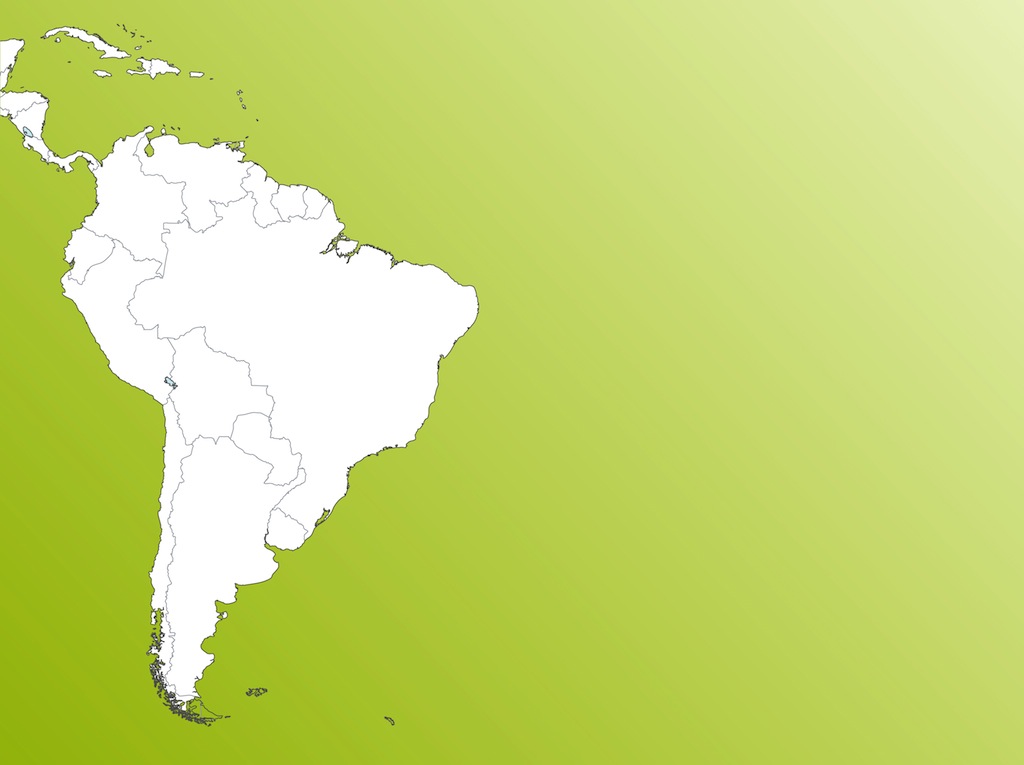 South America Map Vector