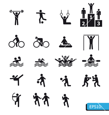 11 Sports Vector Icon Images