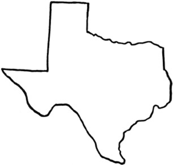 12 Texas State Vector Silhouettes Clip Art Images