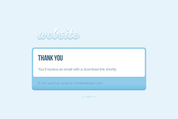 Thank You Page Template Thank You Page Template