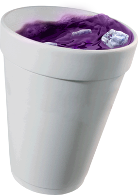 Transparent Double Cup Lean