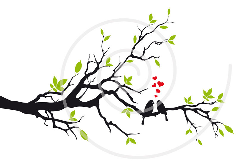 Tree Wedding Invitation Clip Art