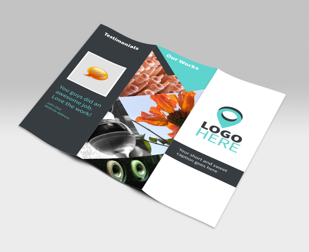 Tri-Fold Brochure Mockup PSD