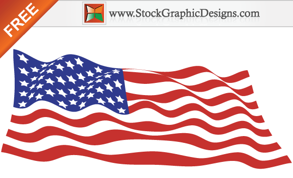 USA Flag Vector Art Free