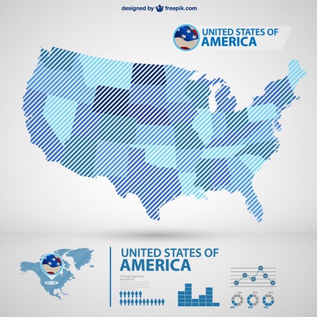 USA Map Vector Free Download