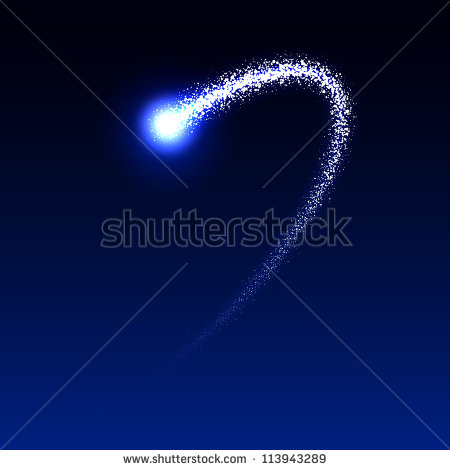 Vector Shooting Star Clip Art