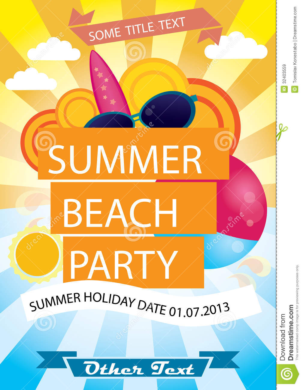 Vector Summer Beach Party