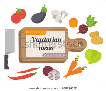 Vegetarian Menu Icon Flat