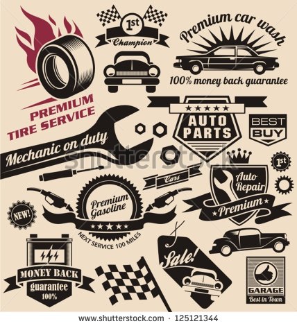 Vintage Car Symbols