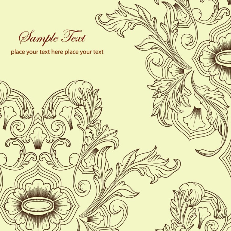 Vintage Floral Vector