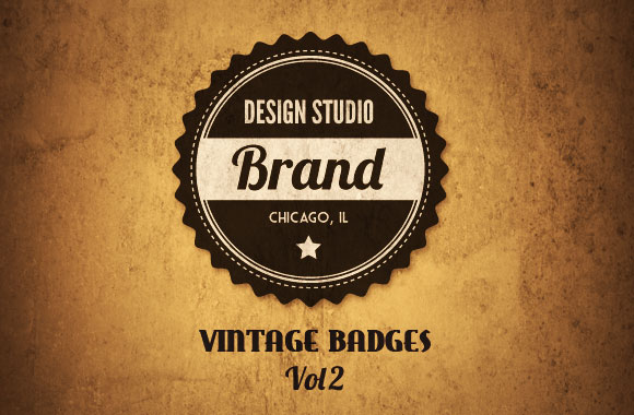 Vintage Name Badge Vector