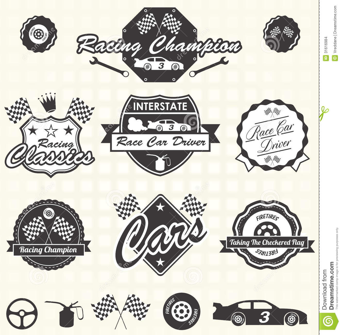 19 Photos of Automotive Vector Vintage Label