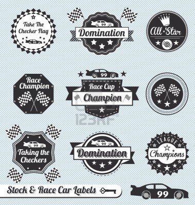 Vintage Race Car Vector