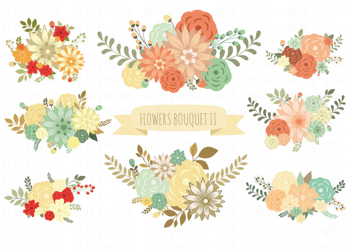 Wedding Flower Bouquet Clip Art