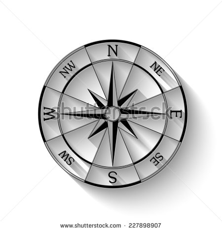 Wind Compass Rose Illustration