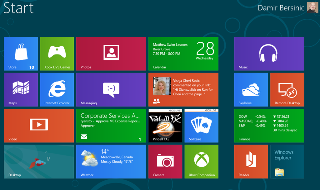 Windows 8 Metro Start Button