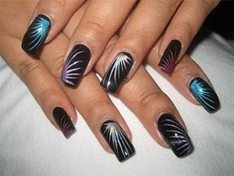 2015 New Year Nail Art Design