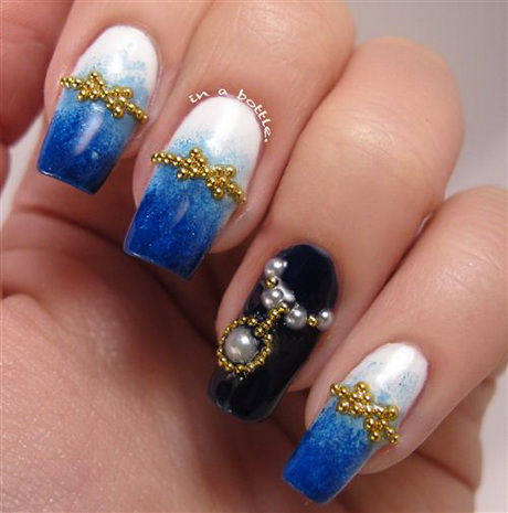 2015 New Year Nail Art Design