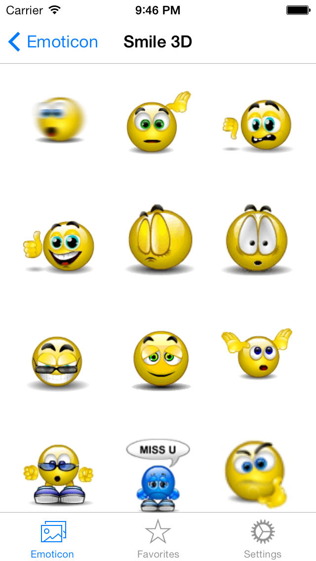 3D Animated Emoticons iPhone App 3D Animated Emoticons iPhone App