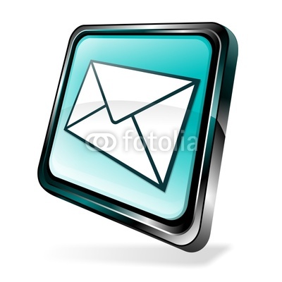 3D Email Icon Blue