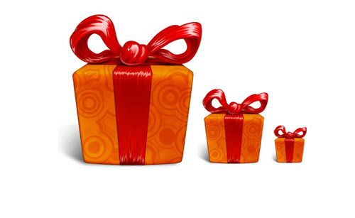 3D Gift Box PSD File